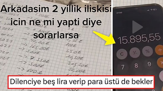 İki Yıllık İlişkisinde Sevgilisine Yaptığı Harcamaları Veresiye Defteri Gibi Not Alan Kişiye Yorumlar