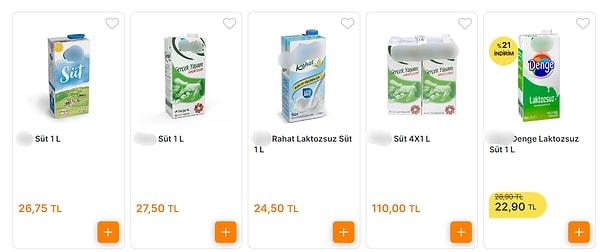 Son olarak süt fiyatları benzinin litresini aştı. Marketlerde görülen süt ve süt ürünlerindeki fiyat artışı 1 litre sütün fiyatını 25 TL ve üstüne taşıdı.