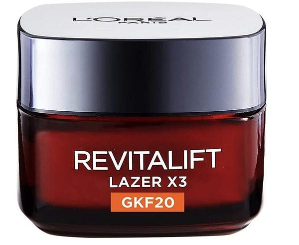 2. L'Oréal Paris Revitalift Lazer X3 Leke ve Kırışıklık Karşıtı Bakım Kremi