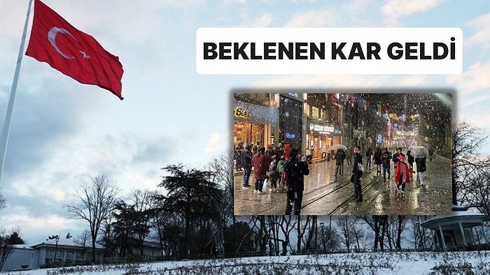 İstanbul'da Kar Yağışı Etkili Oldu