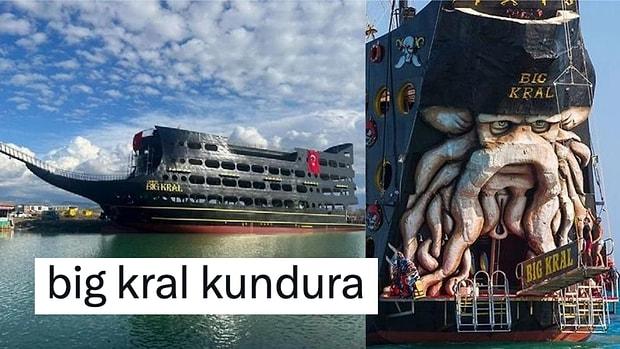 Antalya'daki Dünyanın En Büyük Tur Teknesi 'Big Kral'ın İsmi ve Tasarımı Fena Tiye Alındı