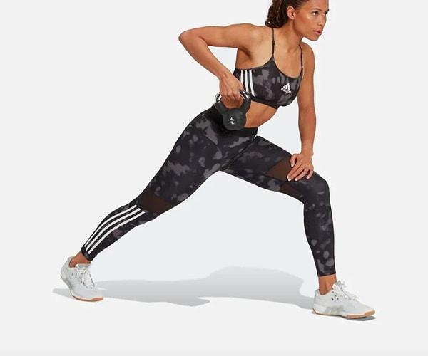 8. Adidas Hyperglam Printed 7/8 Gym & Training Kadın Tayt