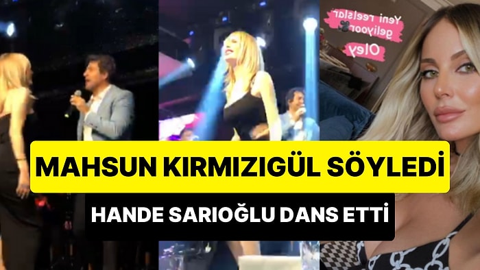 Galaya Damga Vuran Görüntüler: Mahsun Kırmızıgül Söyledi, Sefo Çaldı, Hande Sarıoğlu Kalça Dansı Yaptı