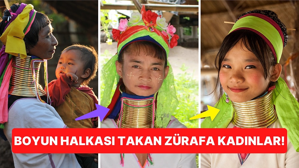 Boyunlarında 20 Kilo Halkalarla Geziyorlar! Zürafa Kadınlar Geleneğiyle Kayan Kabilesi'nin İlginç Yaşam Tarzı