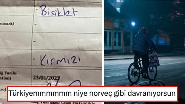 İzmir'de Alkollü Şekilde Bisiklet Sürerken Polis Çevirmesine Takılan Adama Yüklü Miktarda Para Cezası Kesildi