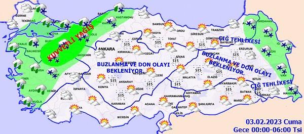İç Anadolu'da Don ve Buzlanma Uyarısı!