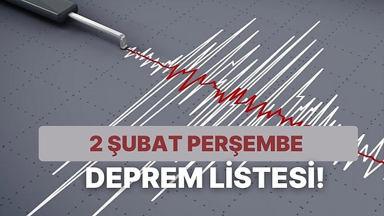 Deprem mi Oldu? Nerede Oldu? 3 Şubat Cuma Kandilli Rasathanesi ve AFAD Son Depremler Listesi