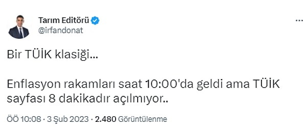 Geçen yılın ilk ayında güçlü gelen enflasyon yerine bu ay gerçekleşen enflasyon gelince yıllık veri de baz etkisiyle geriledi.