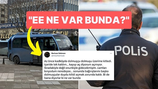 Başka Araca Binmesin Diye Dolmuşu Yolcunun Üzerine Kilitleyen Şoförün Yaptıklarına İnanamayacaksınız