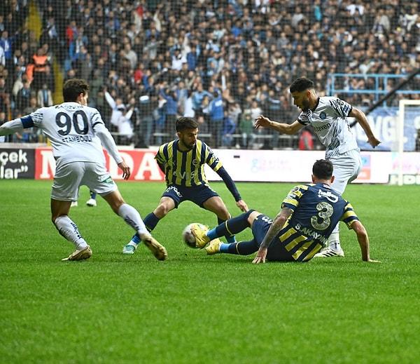 Süper Lig'in 22. haftasında Fenerbahçe, deplasmanda Adana Demirspor ile 1-1 berabere kaldı.
