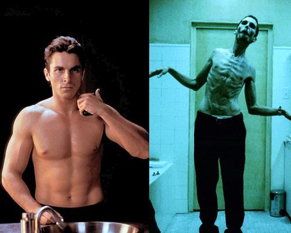 4. Christian Bale, rol aldığı her film için vücudunu değiştirmesi ile ünlü olan bir aktör. Ancak en çok öne çıkan değişimi "Makinist" filmi olabilir!