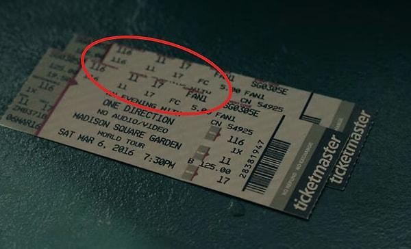 11. Kaleidoscope (2023) filminde aynı koltuğa iki tane bilet alınmış!