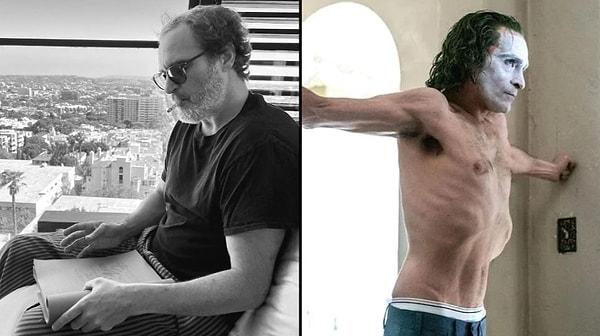 10. Joaquin Phoenix, "Joker" filmindeki rolü için 23 kilo verdi! Ancak ünlü aktör bu kiloyu medikal gözetim altında sağlıklı bir şekilde verdiğini anlattı.