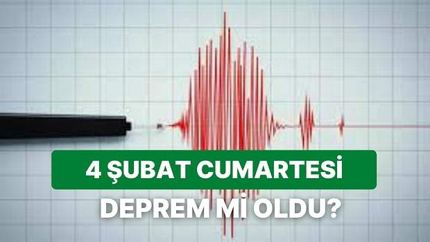 Çorum'da Korkutan Deprem: 4 Şubat Cumartesi Kandilli Rasathanesi ve AFAD Son Depremler Listesi!