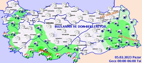 İç Anadolu'da Don ve Buzlanma Uyarısı!