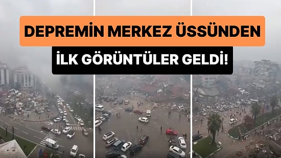 7.4 Büyüklüğündeki Depremin Merkez Üssü Kahramanmaraş'ın Pazarcık İlçesinden İlk Görüntüler Paylaşıldı