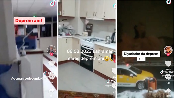 10 İlimizin Ciddi Şekilde Etkilendiği Kahramanmaraş Depreminin Meydana Geldiği Anda Çekilen Görüntüler