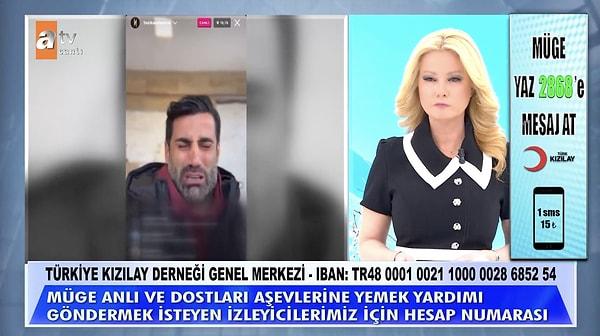 Ayrıca Anlı, Hatayspor'un teknik direktörü Volkan Demirel'in herkesi etkileyen yardım çağrısını da yayınladı.