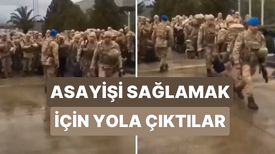 Güvenliği Sağlamak İçin Türk Askeri Deprem Bölgelerine Sevk Ediliyor!