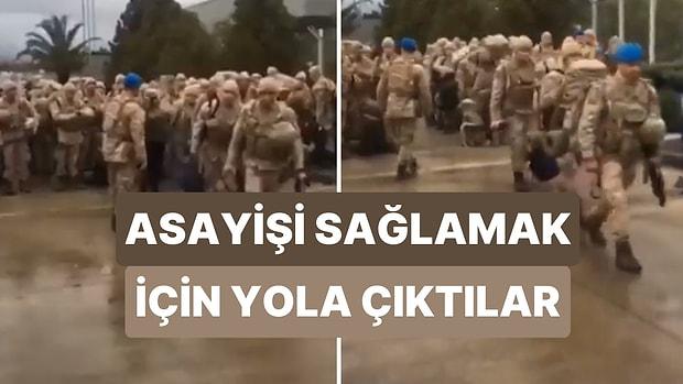 Güvenliği Sağlamak İçin Türk Askeri Deprem Bölgelerine Sevk Ediliyor!