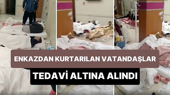 Deprem Sonrası Enkazdan Kurtarılan Vatandaşların Hastanede Kaydedilen İlk Görüntüleri Yayınlandı