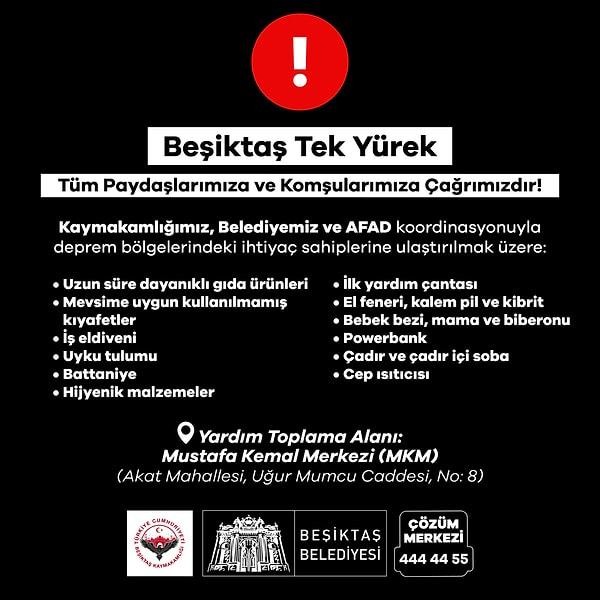 Beşiktaş Belediyesi: