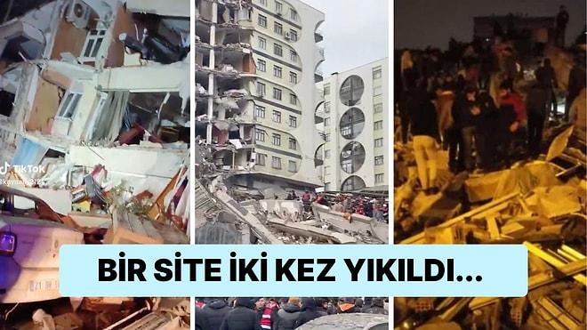 Peş Peşe Yaşanan Büyük Depremlerden Etkilenen Diyarbakır'daki Durumun Ne Kadar Ciddi Olduğunu Gösteren Kareler