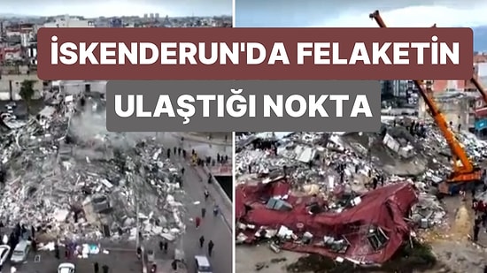 İskenderun’un Depremden Sonra  Havadan Çekilen Görüntüleri Durumu Net Bir Şekilde Ortaya Koyuyor