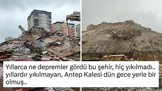 Kahramanmaraş'ta Meydana Gelen Depremden Etkilenen Gaziantep'te Durumun Ciddiyetini Gözler Önüne Seren Anlar