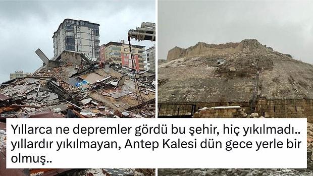 Kahramanmaraş'ta Meydana Gelen Depremden Etkilenen Gaziantep'te Durumun Ciddiyetini Gözler Önüne Seren Anlar