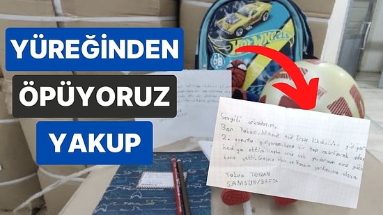 8 Yaşındaki Yakup'tan Duygulandıran Hediye ve Mektup