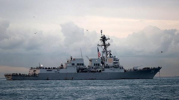 Amerika savaş gemisi USS Nitze, 3 Şubat Cuma günü İstanbul'a geldi.