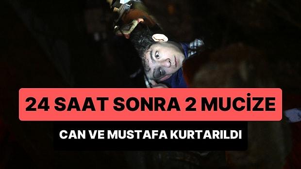 24 Saat Sonra Gelen Mucizeler: 14 Yaşındaki Mustafa ve Can Kahramanmaraş'ta Enkaz Altından Çıkartıldılar