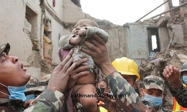 Aynı depremde beş gün sonra bir de 11 aylık erkek bebek kurtarılmıştı.