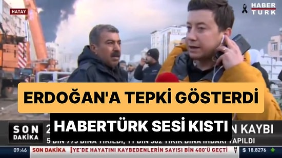 Hatay İskenderun'da Cumhurbaşkanı Erdoğan'a Tepki Gösterildiği Sırada Habertürk Canlı Yayının Sesini Kıstı