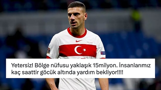 Milli Futbolcu Merih Demiral, Deprem Bölgesindeki AFAD'ın Açıklamasına Sert Tepki Gösterdi