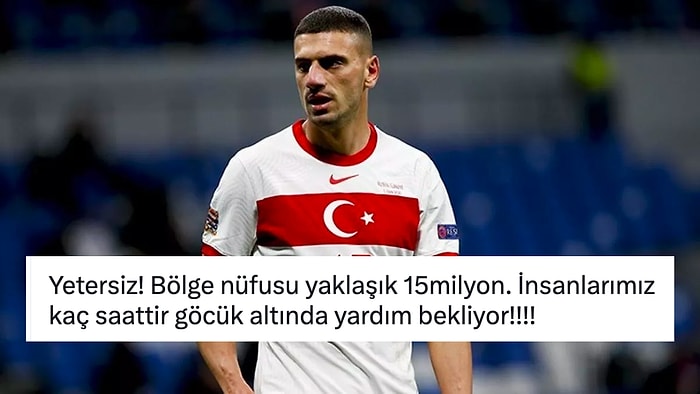 Milli Futbolcu Merih Demiral, Deprem Bölgesindeki AFAD'ın Açıklamasına Sert Tepki Gösterdi