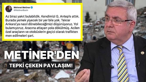 AK Partili Metiner'in Paylaşımlarına Tepkiler Yağdı: "Özel Araçları Trafikten Men Edin, Ankara'ya Dönemiyoruz"