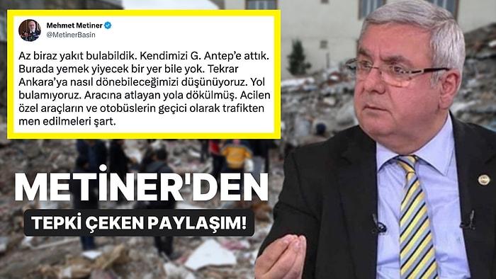 AK Partili Metiner'in Paylaşımlarına Tepkiler Yağdı: "Özel Araçları Trafikten Men Edin, Ankara'ya Dönemiyoruz"