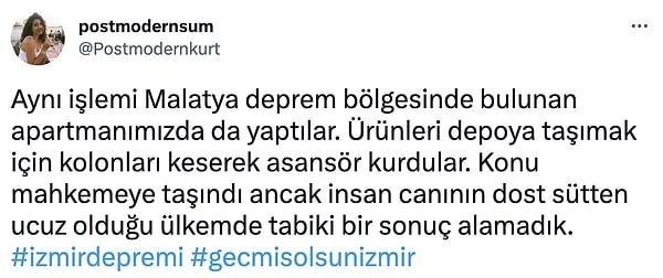 Twitter'da ise İzmir depreminden sonra 30 Ekim 2020'de konu ile ilgili tweet atan kullanıcı @Postmodernkurt şunları iddia etmişti 👇