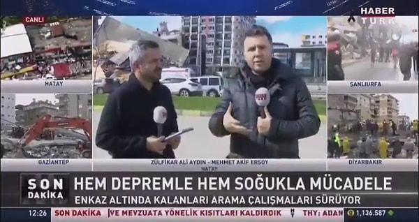 Bir yağma haberi de Habertürk canlı yayınında Mehmet Akif Ersoy'dan geldi.