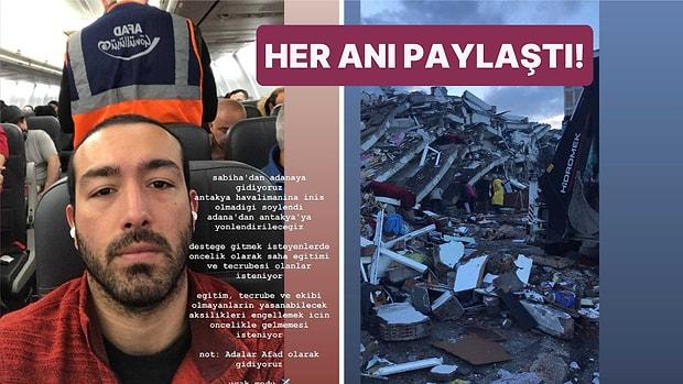 AFAD Gönüllüsü Olarak İstanbul'dan Hatay'a Giden Vatandaş Yaşadıklarını Anbean Paylaştı