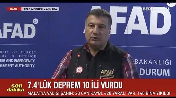 10. AFAD Deprem Risk ve Azaltma Genel Müdürü Orhan Tatar depremle ilgili açıklama yaptığı sırada "Cumhurbaşkanımızın talimatlarıyla" ifadesi kullanması.