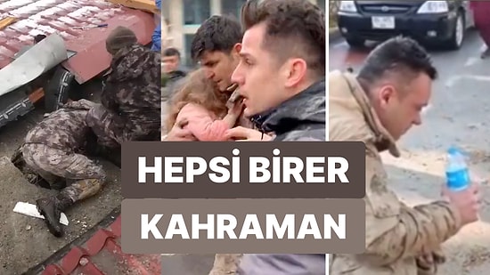 Deprem Bölgelerinde Mücadele Veren Askerlerin Göz Yaşartan Çabaları