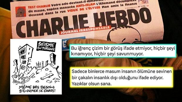 Ülkemizdeki Deprem ile Dalga Geçen Fransız Karikatürist Charlie Hebdo'ya Tüm Dünyadan Tepki Yağdı!