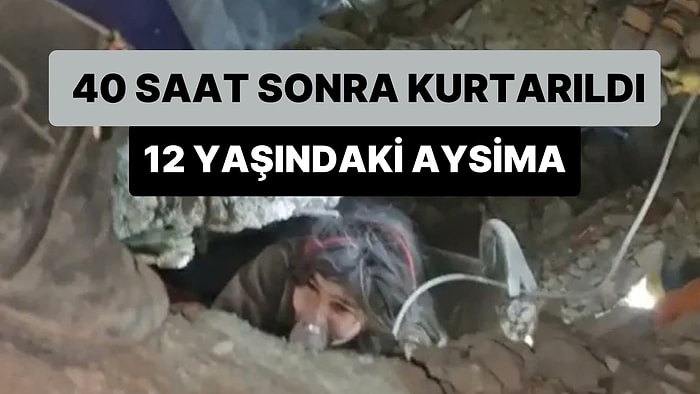 Malatya'da 12 Yaşındaki Aysima, 40 Saat Sonra Enkaz Altından Kurtarıldı