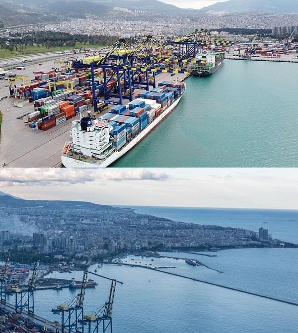 7. İskenderun Limanı'nda yükselen su seviyesi