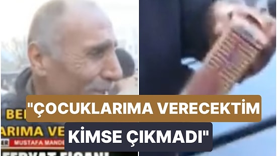 Sözün Bittiği Yer! Çocuklarına Götürmek İçin Cebinde Bisküvi Taşıyan Amcanın Gözyaşları Yürekleri Yaktı