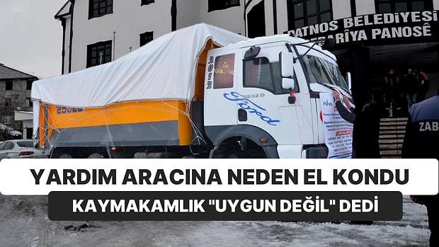 HDP: "Yardım Aracına El Konuldu" Kaymakamlık: "Araç Kış Şartlarına Uygun Değildi"