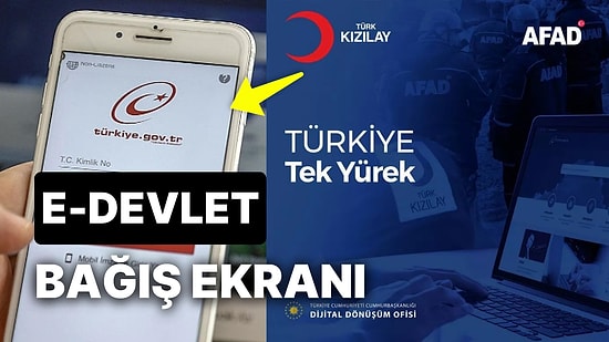 e-Devlet Deprem Bağışı Nasıl, Nereden Yapılır? Kredi Kartı İle e-Devlet Kızıla-AFAD Deprem Bağışı Ekranı